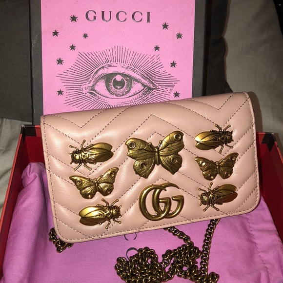 gg marmont animal studs mini bag